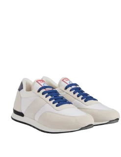 Cheap Ines de la Fressange Paris 77" UZS x Ines de la Fressange Unisex white/beige/blue trainers
