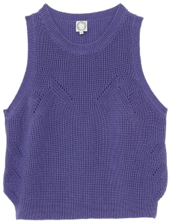 Store Ines de la Fressange Paris Agatha purple sleeveless jumper