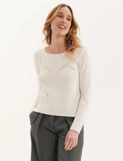 Shop Ines de la Fressange Paris Agathe ecru jumper
