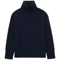 Online Ines de la Fressange Paris Aiden wool and cashmere turtleneck jumper Navy blue