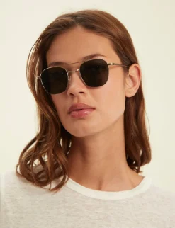 Discount Ines de la Fressange Paris Alice metal-frame sunglasses
