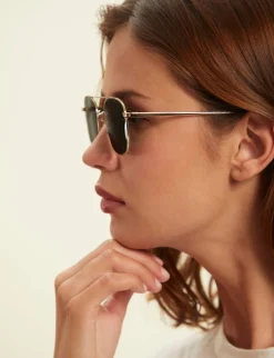 Discount Ines de la Fressange Paris Alice metal-frame sunglasses