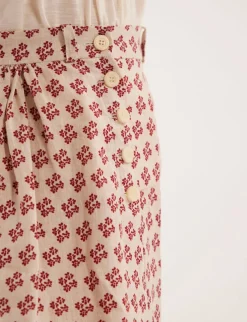 Flash Sale Ines de la Fressange Paris Alix skirt in linen