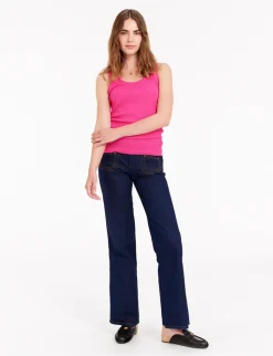 Flash Sale Ines de la Fressange Paris Amelie tank top in pink jersey