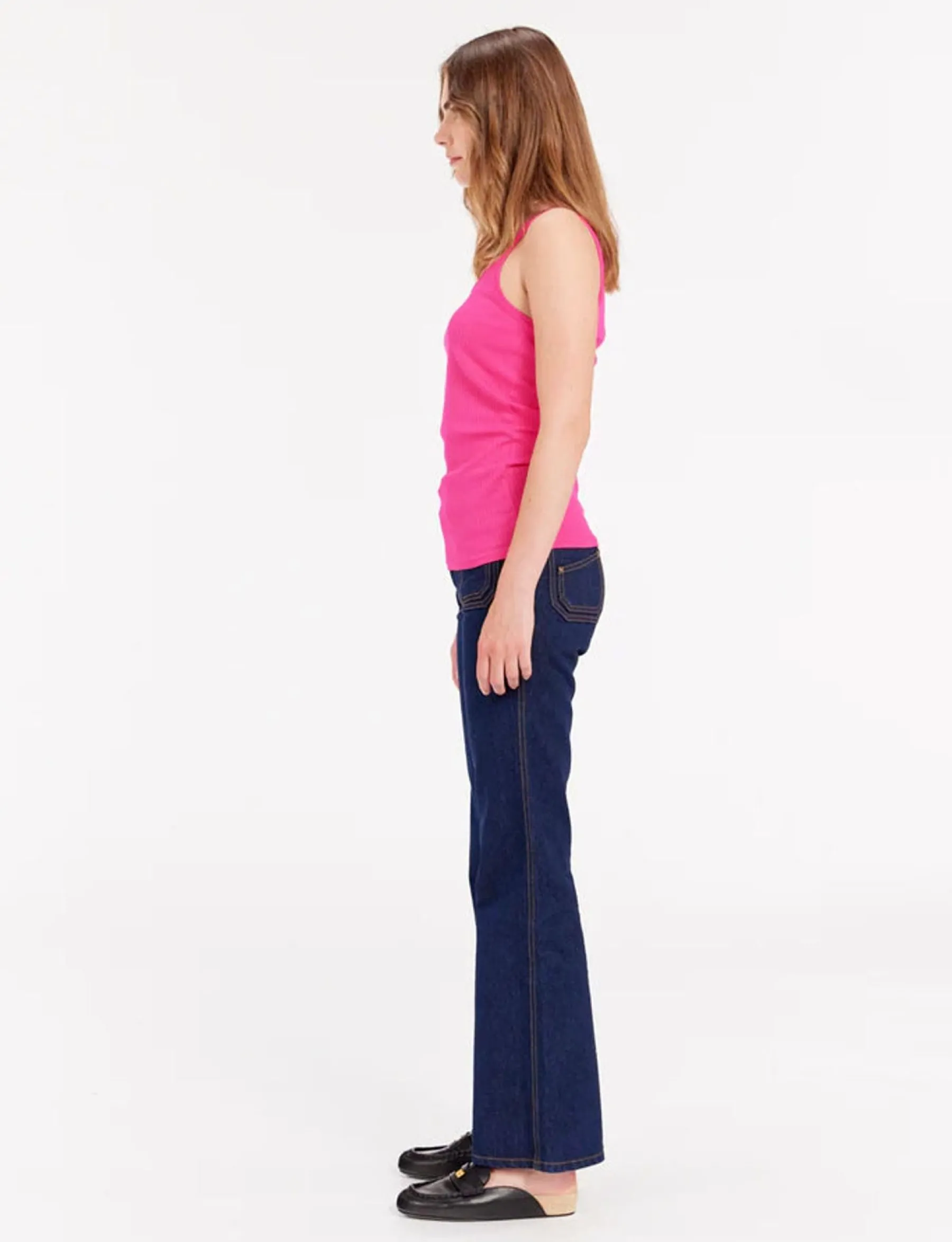 Flash Sale Ines de la Fressange Paris Amelie tank top in pink jersey