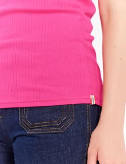 Flash Sale Ines de la Fressange Paris Amelie tank top in pink jersey