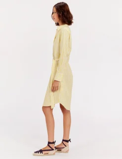 Discount Ines de la Fressange Paris Amour jaune shirt dress