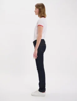 New Ines de la Fressange Paris Anemone jeans in navy blue cotton x Notify