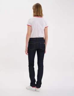 New Ines de la Fressange Paris Anemone jeans in navy blue cotton x Notify