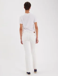 Sale Ines de la Fressange Paris Anemone jeans in white cotton x Notify