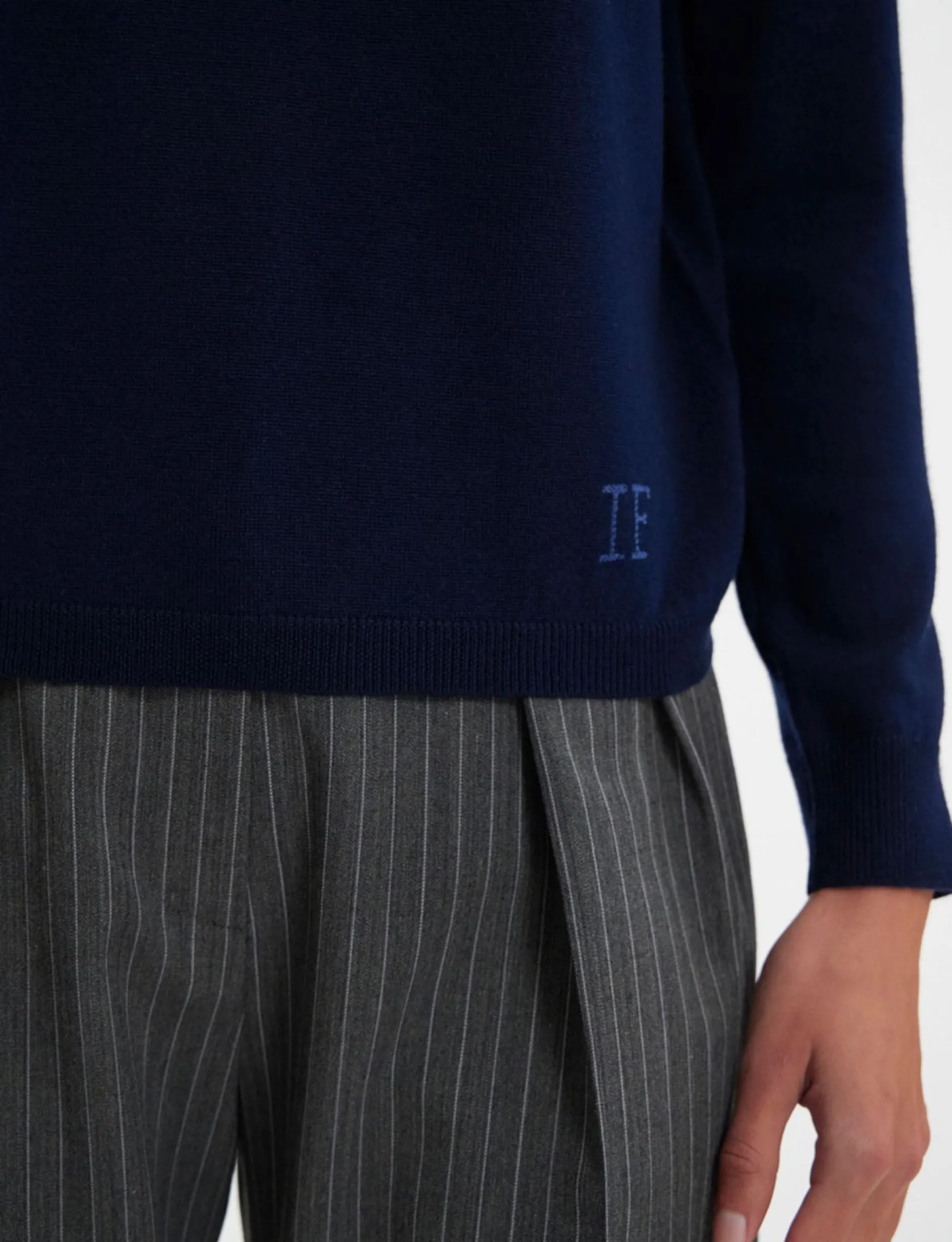 Discount Ines de la Fressange Paris Angela navy jumper