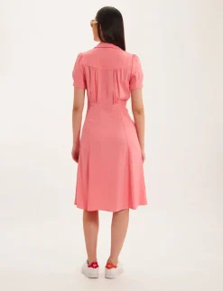 Shop Ines de la Fressange Paris Angele pink dress
