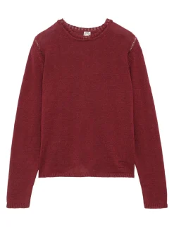 Outlet Ines de la Fressange Paris Angelina Raspberry Linen Sweater
