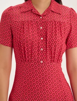 Store Ines de la Fressange Paris Angèle pink print dress