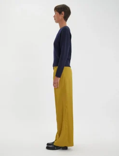 Sale Ines de la Fressange Paris Arthur jumper in navy wool and cashmere