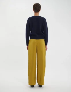 Sale Ines de la Fressange Paris Arthur jumper in navy wool and cashmere