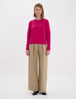 Cheap Ines de la Fressange Paris Arthur pink wool and cashmere jumper