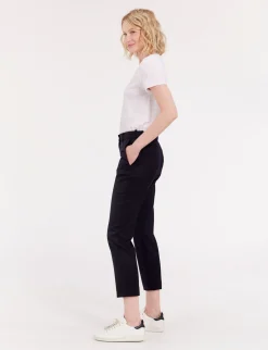 Best Ines de la Fressange Paris Audrey midnight blue trousers