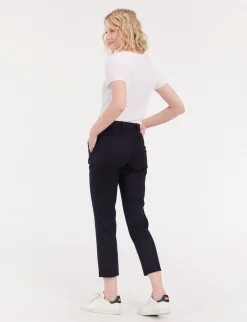 Best Ines de la Fressange Paris Audrey midnight blue trousers