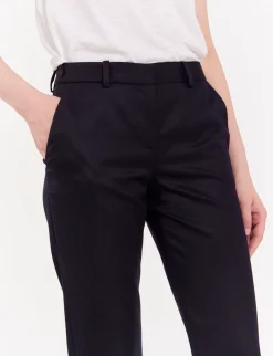 Best Ines de la Fressange Paris Audrey midnight blue trousers