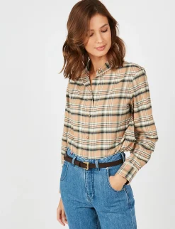 Online Ines de la Fressange Paris Augustine brown leather belt