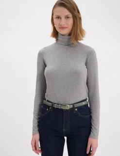 Best Sale Ines de la Fressange Paris Aurelia almond green patent leather belt