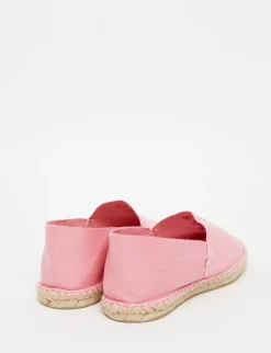 Shop Ines de la Fressange Paris Auriane pink espadrilles