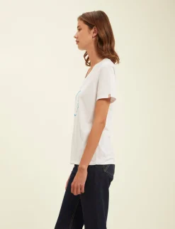 Clearance Ines de la Fressange Paris Aurora white T-shirt