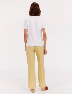 New Ines de la Fressange Paris Aurore green V-neck T-shirt