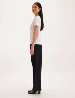 Sale Ines de la Fressange Paris Aurore V-neck T-shirt khaki