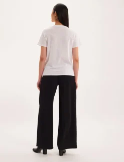 Best Sale Ines de la Fressange Paris Aurore V-neck T-shirt white