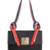 Shop Ines de la Fressange Paris Bag Béatrice Baguette black leather tricolour