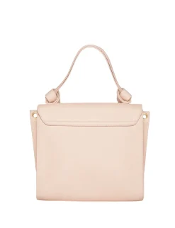 Fashion Ines de la Fressange Paris Béatrice beige/pink leather bag