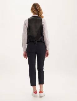 Hot Ines de la Fressange Paris Black and blue Robinson waistcoat