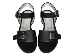 Sale Ines de la Fressange Paris Black buckle sandals