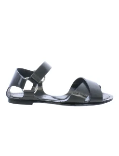 New Ines de la Fressange Paris Black flat sandal
