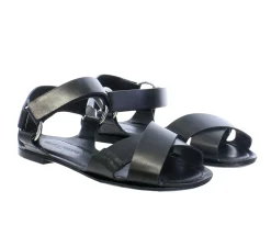 New Ines de la Fressange Paris Black flat sandal