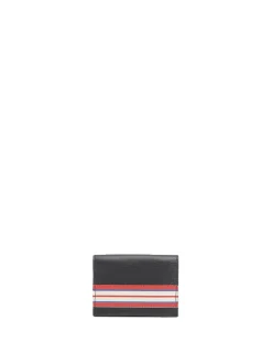Hot Ines de la Fressange Paris Black leather Le Parisien double card holder