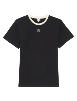 Hot Ines de la Fressange Paris Black Oscar T-shirt