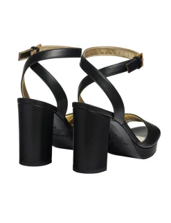 Best Sale Ines de la Fressange Paris Black platform sandal