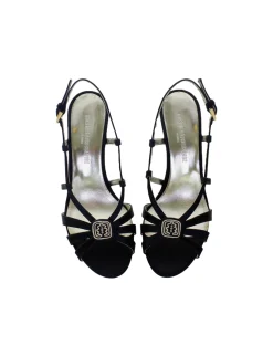 Online Ines de la Fressange Paris Black strappy sandal