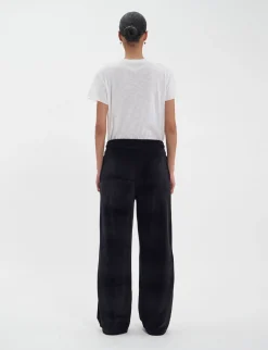 Hot Ines de la Fressange Paris Britney jogging bottoms in smooth black velvet