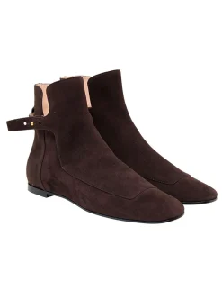 Sale Ines de la Fressange Paris Brown suede ankle boot
