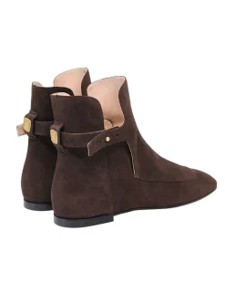 Sale Ines de la Fressange Paris Brown suede ankle boot