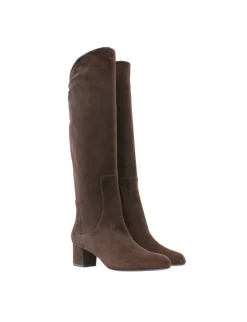 Hot Ines de la Fressange Paris Brown suede heel boot