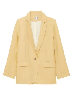 Online Ines de la Fressange Paris Bruna lemon linen jacket