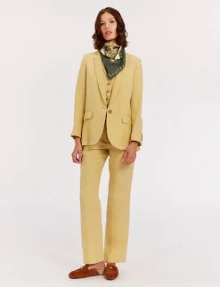 Online Ines de la Fressange Paris Bruna lemon linen jacket