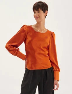 Flash Sale Ines de la Fressange Paris Burnt orange Theola top