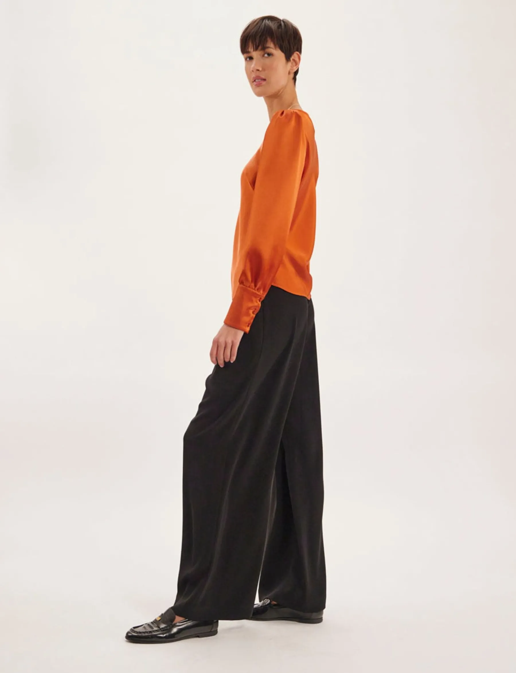 Flash Sale Ines de la Fressange Paris Burnt orange Theola top