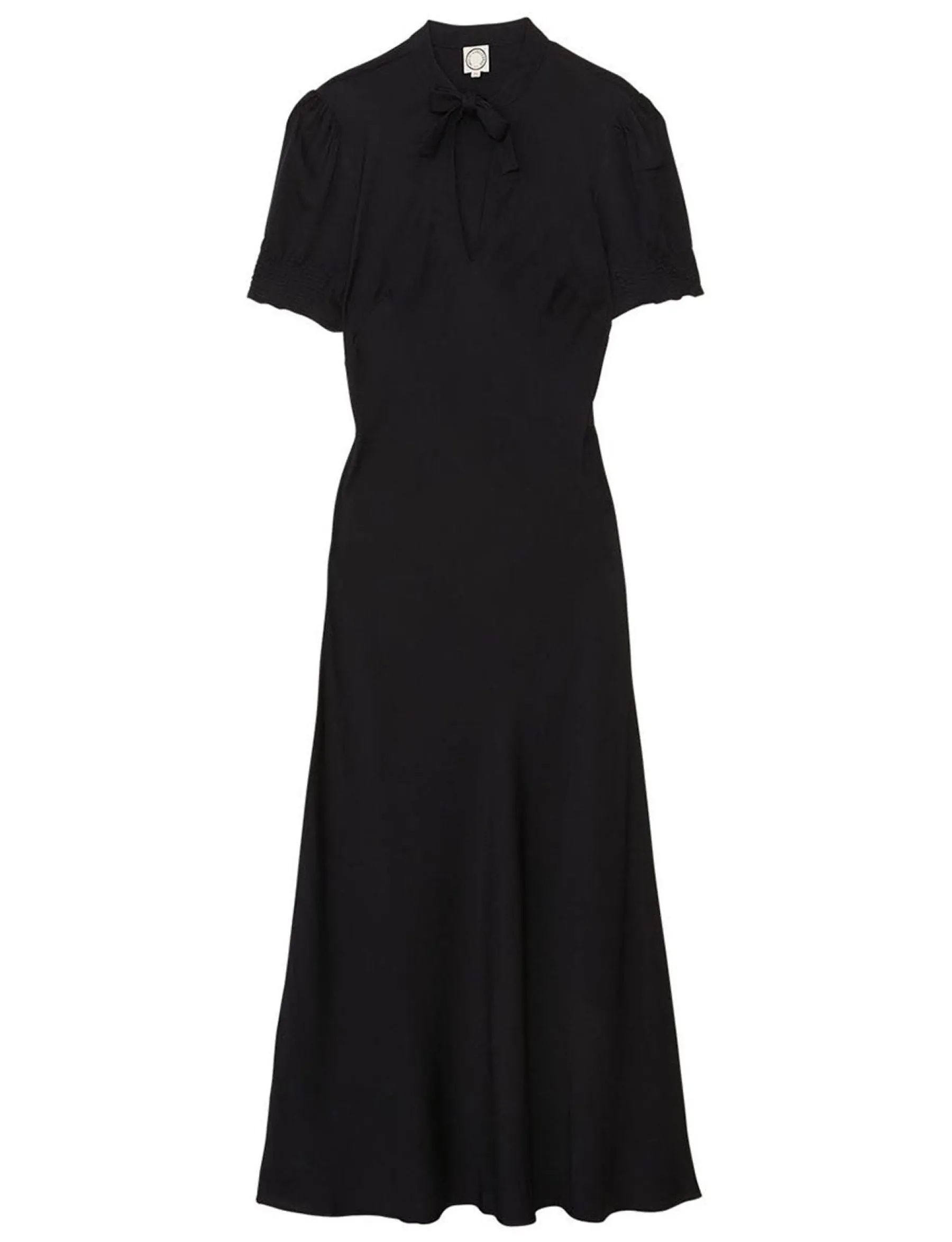 Fashion Ines de la Fressange Paris Cerise long navy blue dress